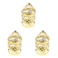 thumbnail image 2 of Guardoinrt Electroplated Metal Birdcage Shape Tea Light B- Candle Holder Gold Type E 3Set, 2 of 6