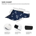 thumbnail image 4 of Kll Sport Sun Visor Hats Ball Caps Empty Top Baseball Sun Cap For Men Women-Nautical Themed Simple Anchors, 4 of 8