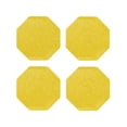 thumbnail image 2 of Kll Octagon Drink Coasters Set Of 4,Pu Leather Absorbent Coasters Set Decorative Coffee Cup Coasters Housewarming Gift For Home Decor-Yellow Glitter, 2 of 9