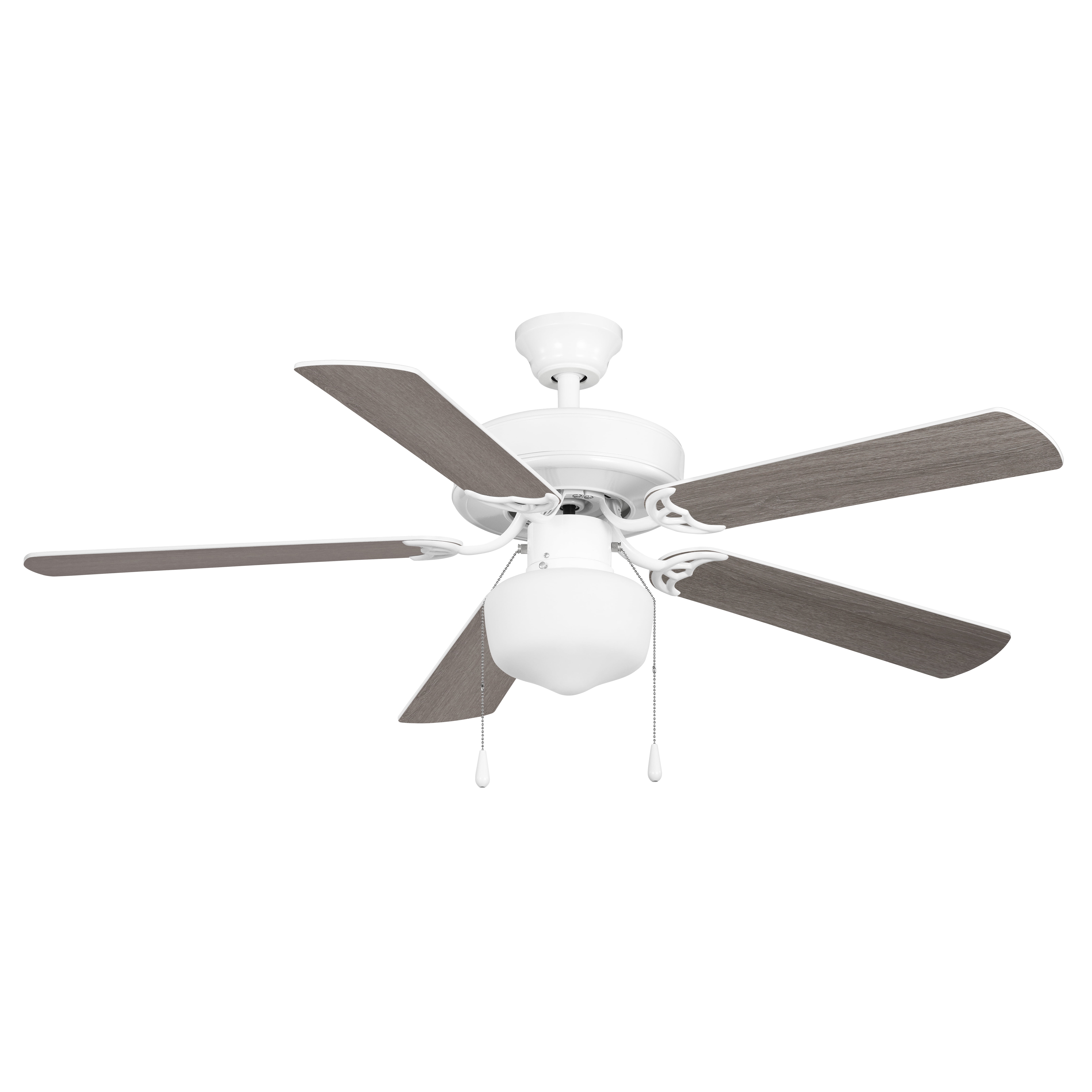 Mainstays 52 in Indoor Downrod Ceiling Fan with Light, White