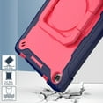 thumbnail image 2 of Rugged Kids Case for Lenovo Tab M10 Plus 3rd Gen 10.6 inch (2022), Heavy Duty Shockproof 360°Swivel Ring Stand Handle Case Cover for Lenovo Tab M10 Plus 3rd Gen 10.6 inch (2022), O-navy+rose, 2 of 7