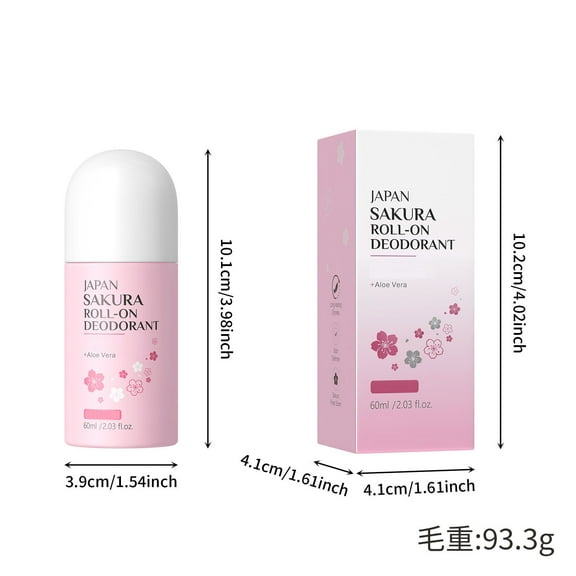 PiGOGI Japan Roll On Deodorant 60ml Sweat Odor Control Fresh Scent Portable