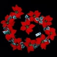 thumbnail image 2 of Cadena de luces LED de cártamo para Navidad, decoración navideña de frutos rojos, marco de puerta, escalera mecánica, cadena de luces con flores de Pascua, 2 of 5