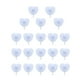 thumbnail image 5 of Paquete de 20 abanicos de papel plegables de mano, abanicos de bolsillo blancos para fiestas, bodas, recuerdos de fiestas, celebraciones y decoración Corazón, 5 of 8