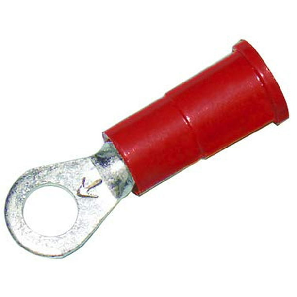 3M Ring Terminal Vinyl Insulated 8 RED 2218 Gauge 50PK