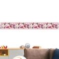 thumbnail image 3 of 1PC Beautiful Floral Pattern Wallpaper Border Sticker Waistline Wall Sticker Waterproof Self-Adhesive Border Decal for Home Bathroom Kitchen (15x300cm), 3 of 6