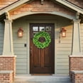 thumbnail image 2 of Aonewoe 16" Artificial Fortune Leaf Wreath for Front Door Green Leaves Wreath for Wall Window Party Wedding Decor Indoor Outdoor, 2 of 14