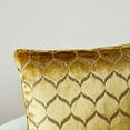 thumbnail image 2 of Throw Pillow Covers Cases Moorish Cut Velvet Design Pillow Cover Elegant Luxurious Gold Large Decorative Cushion Covers 24" x 24", 2 of 4