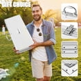 thumbnail image 6 of 26pcs Grilling Gifts For Men  Dad Father's Day Stainless Steel Bbq Grill Accessories Tools Set Heavy Duty Utensils Kit With Apron Thermometer Mats In Aluminum Case Brown, 6 of 6