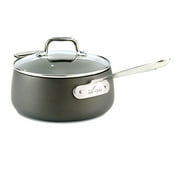 All-Clad HA1 Hard Anodized Nonstick Cookware, Sauce Pan with Lid, 3.5 quart