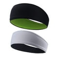 thumbnail image 2 of Sports Deodorant Polyester Headband, Quick-drying Hairband, Breathable Sweat-absorbent, Sesolution Fit, for Gym Running, Daily Use, Lightweight Comfortable Fabric, Active Lifestyle Gear, 2 of 3