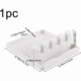 thumbnail image 4 of 1Pc Paint Brush Rest Holder White Plastic 4 Slots Paintings Brushes Rests Drip Tray Pad for Watercolor Oil Acrylic Painting, 4 of 7