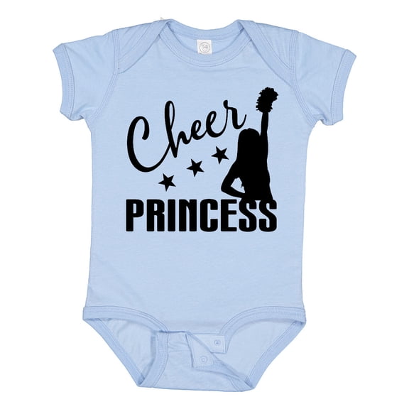 Inktastic Cheer Princess Cheerleading Gift Girls Baby Bodysuit