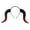 Black & Red, variant on Decorr Halloween Dragon Horn Headband, 6.7 Inch Textured PU Dragon Hair Hoop, Gothic Cosplay Accessory for Halloween Party Stage Decor, Halloween Gifts for Woman, Black