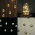 thumbnail image 3 of Efavormart 6FT - 10 Warm White Battery Operated Disco Mirror Ball LED String Lights for Wedding Bridal Decor, Party Cake Table, Garden Party, 3 of 11