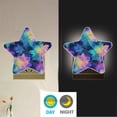 thumbnail image 4 of Star Shaped Energy Saving Night Light Living Room Night Light, Bedroom Night Light, Corridor Night Light, Study Night Light Purple Tie-dye, 4 of 6