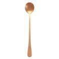 thumbnail image 2 of Cuchara Hielo Acero Inoxidable Con Largo Vajilla Cucharas para (oro Rosa), 2 of 7