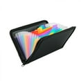 thumbnail image 1 of Receipt Coupon Organizer, Zippered File Holder with Multi-Color Tabs, 1 of 5
