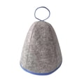 thumbnail image 4 of DOLITY Sauna Felt Hat Fine Craftsmanship Quickly Towel Drying Hat Hair Turban Accessory grey and blue, 4 of 9