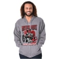 thumbnail image 3 of Street Fighter Balrog Never Quit Zip Hoodie Sweatshirt Men Brisco Brands M, 3 of 6