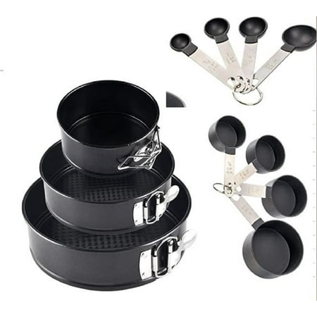 

3-Piece Steel Premium Nonstick Springform Pans Set Assorted Sizes