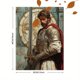 thumbnail image 3 of Qisvanset 12x16 Inch 2D Flat Framed Canvas Art, Armor of God Vintage Sunday School Bible Verse Jesus Wall Art, 3 of 5