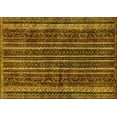 thumbnail image 1 of Ahgly Company Indoor Rectangle Abstract Yellow Modern Area Rugs, 2' x 3', 1 of 4