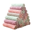 thumbnail image 2 of Microfiber Dish Cloths, Double-Sided Highly Absorbent 15X25Cm Lint Free towels, Dish Cloths & Dish towels for Kitchen Dishware Wiping, Counter Scrubbing and Surface Polishing, 10, 2 of 9