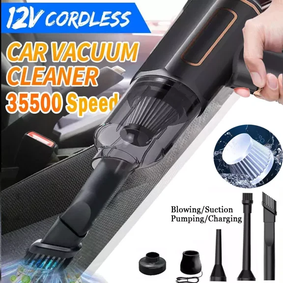 Xhy Cordless Handheld Car Vacuum Cleaner Air Blower 4 in 1 Small Portable Car Vacuum for Auto Home