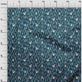 thumbnail image 3 of oneOone Cotton Silk Teal Blue Fabric Animal Sewing Material Print Fabric By The Yard 42 Inch Wide, 3 of 5