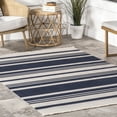 thumbnail image 5 of nuLOOM Effie Striped Indoor/Outdoor Fringe Area Rug, 8' x 10', Blue, 5 of 9