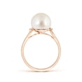 thumbnail image 2 of Angara South Sea Cultured Pearl and Diamond Bypass Ring in 14K Rose Gold for Women | June Birthstone Jewelry for Her, 2 of 7