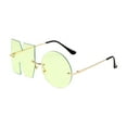 thumbnail image 4 of Gafas de sol sin letras Gafas de conducir Protección solar Gafas de sol irregulares sin montura Verde, 4 of 9
