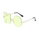 thumbnail image 4 of Gafas de sol sin letras Gafas de conducir Protección solar Gafas de sol irregulares sin montura Verde, 4 of 9
