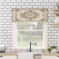 thumbnail image 4 of Beige Vintage Boho Kitchen Valances for Windows 54x18 Inch Kitchen Curtains Valances Rod Pocket Ethnic Tribal Geometric Abstract Bathroom Window Valances for Window Treatment Decor, 4 of 6