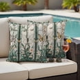thumbnail image 2 of Outdoor Pillow Cover Butterfly Set of 2 Waterproof Throw Pillowcases Vintage Green Leaves Floral Decorative Patio Furniture Pillows for Couch Garden Indoor & Outdoor Use, 2 of 9