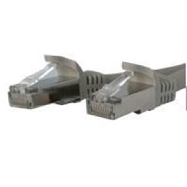 7 Ft Gray Shielded Cat6A Patch Cable