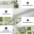 thumbnail image 6 of Sage Green Morocco Outdoor Rug for Patio/Deck/Porch, Non-Slip Large Area Rug 4 x 6 Ft, Vintage Grey Shabby Chic Plaid Indoor Outdoor Rugs Washable Area Rugs, Reversible Camping Rug Carpet Runner, 6 of 8
