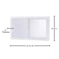 thumbnail image 5 of (31.75 x 15.75 Inch) Left Hand Sliding Vinyl Window, Single Unit, Double Pane Insulated Glass, White, 5 of 8