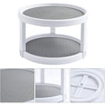thumbnail image 2 of Organizador de tocadiscos, organizador de especias de 10 pulgadas antideslizante de 2 niveles para gabinete, gabinete de almacenamiento giratorio de 360 grados para encimera Xemadio WMSS-230, 2 of 5