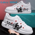 thumbnail image 3 of Stitch-Zapatillas de deporte para hombre y mujer, zapatos informales con plataforma para kateboarding, zapatos planos con grafiti 3D, a la moda, 3 of 5