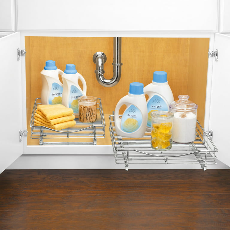 10.5 in. W x 21.5 in. D Wire Pull-Out Pantry Drawer Cabinet Organizer