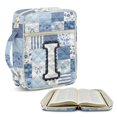 thumbnail image 2 of HELLHERO Quilted Zipper Pocket Bible Cover Case for Father, Handle Portable Bible Carrier Tote Bag Polyester Church Protector Organizer, 2 of 7
