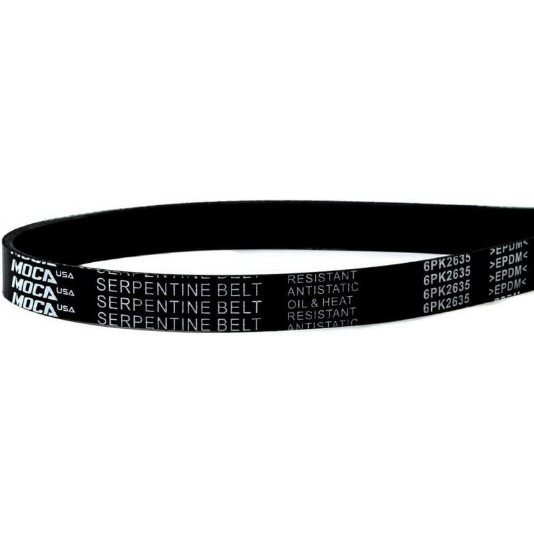 MOCA AUTOPARTS 6PK2635 EPDM Serpentine Belt for 88-89 Chevy