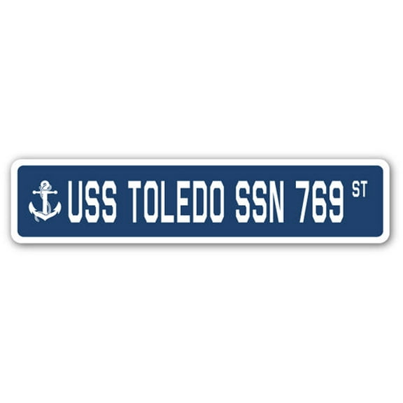 USS TOLEDO SSN 769 Street Sign us navy ship veteran sailor gift