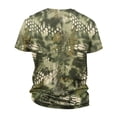 thumbnail image 4 of Mens Workout Shirts Big And Tall Short Sleeve Crewneck Camouflage T-Shirts Causal Stylish Camo Pullover Top Tees,Mint Green XL, 4 of 6