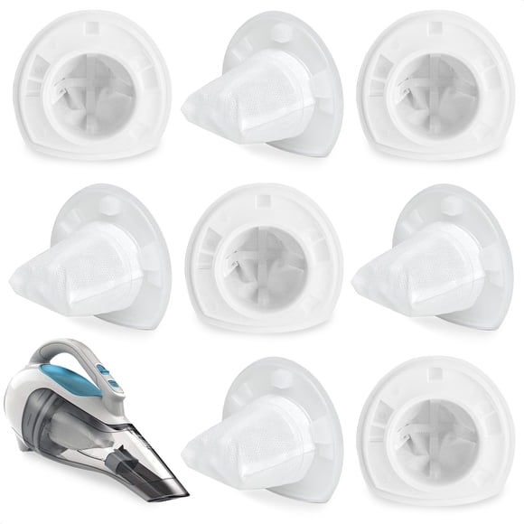 Filtro de vacío portátil de 8 piezas de repuesto para Black and Decker