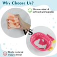 thumbnail image 4 of Silicone Soap Dish for Bar Soap Holder for Shower Bathroom Self Draining Waterfall Drying Tray Keep Soap Bars Dry Clean & Easy Cleaning (Black*2, 2), 4 of 6