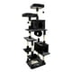 thumbnail image 2 of Rascador para gatos alto, Protector de muebles para árboles de escalada, juguetes colgantes, plataformas de visualización, juguete para rascar para Estilo E Fernando Poste rascador para gatos, 2 of 8