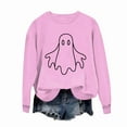 thumbnail image 1 of Ailaofu Womens Halloween Crewneck Sweatshirt Cute Long Sleeve Graphic Pullover Tops Fall Fashion Clothes, 1 of 4